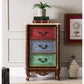 Traditional Style Storage Chest Solid Wood Vertical Lingerie Chest with 3 / 4 Drawers