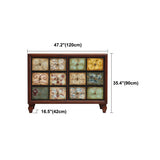 Stile tradizionale torace marrone per il petto di stoccaggio in legno massiccio con multi cassetti