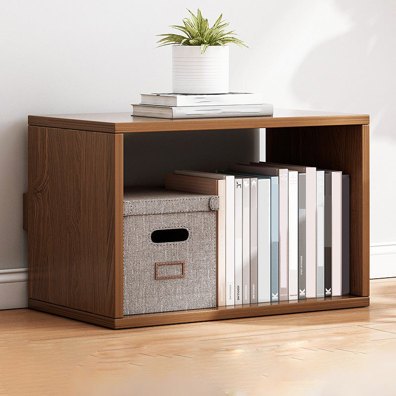 Modern Engineer Wood Bookshelf Open Back Bookcase,17.7"L x 7.9"W x 11"H