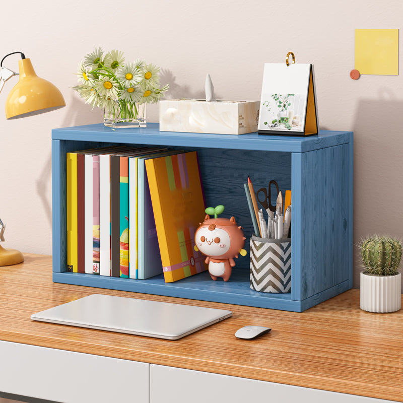 Contemporary Engineer Wood Bookshelf Closed Back Bookcase,17.7"L x 6.7"W x 11.8"H Blue Clearhalo 'Bookcases' 'furn' 'furn_bookcases' 'Furniture' 'Office Furniture' 5389898