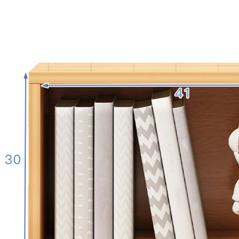 Contemporary Engineer Wood Bookshelf Closed Back Bookcase,17.7"L x 6.7"W x 11.8"H Clearhalo 'Bookcases' 'furn' 'furn_bookcases' 'Furniture' 'Office Furniture' 5389907