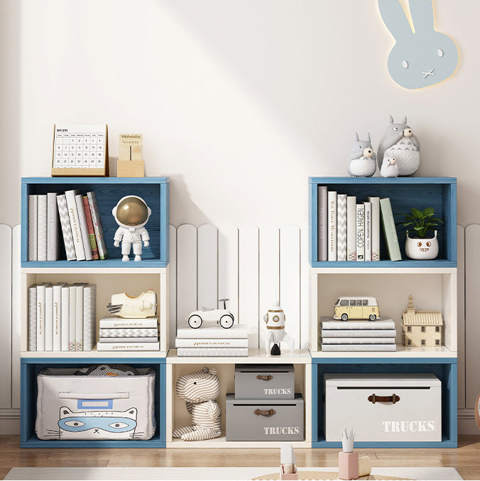 Contemporary Engineer Wood Bookshelf Closed Back Bookcase,17.7"L x 6.7"W x 11.8"H Clearhalo 'Bookcases' 'furn' 'furn_bookcases' 'Furniture' 'Office Furniture' 5389909