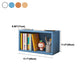 Contemporary Engineer Wood Bookshelf Closed Back Bookcase,17.7"L x 6.7"W x 11.8"H Clearhalo 'Bookcases' 'furn' 'furn_bookcases' 'Furniture' 'Office Furniture' 5389911