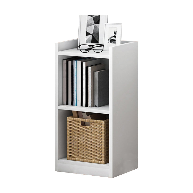 Contemporary Engineered Wood Bookcase, Geometric Bookshelf for Bedroom