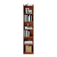 Contemporary Engineered Wood Bookcase, Geometric Bookshelf for Bedroom