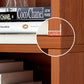 Contemporary Engineered Wood Bookcase, Geometric Bookshelf for Bedroom