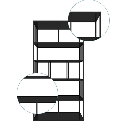 Scandinavian Rectangle Bookshelf Office Metal Etagere Bookcase