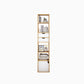 Contemporary Wood Bookcase, Geometric Bookshelf for Living Room Clearhalo 'Bookcases' 'furn' 'furn_bookcases' 'Furniture' 'Office Furniture' 5389995