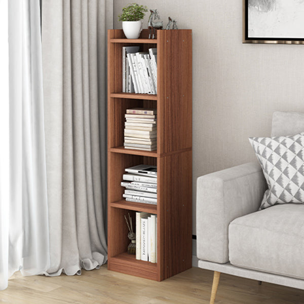 Contemporary Wood Bookcase, Geometric Bookshelf for Living Room Clearhalo 'Bookcases' 'furn' 'furn_bookcases' 'Furniture' 'Office Furniture' 5390010