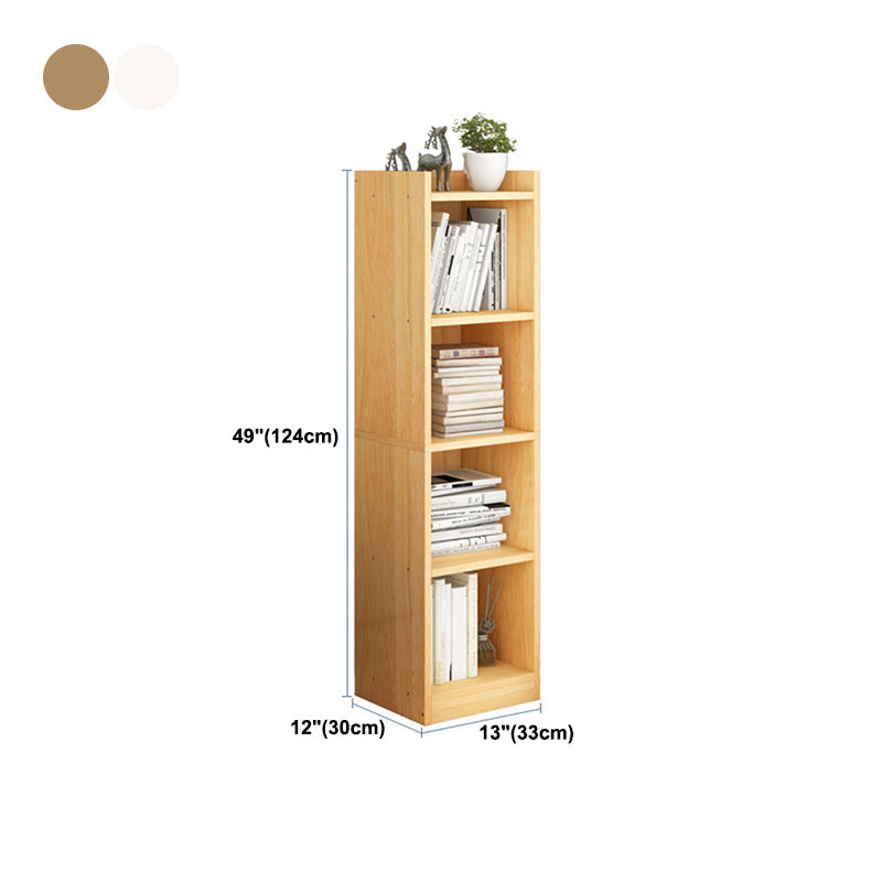 Contemporary Wood Bookcase, Geometric Bookshelf for Living Room Clearhalo 'Bookcases' 'furn' 'furn_bookcases' 'Furniture' 'Office Furniture' 5390016
