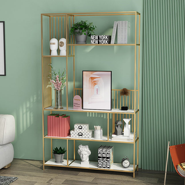 Nordic Metal Storage Bookshelf Rectangle Bookcase for Home Office Clearhalo 'Bookcases' 'furn' 'furn_bookcases' 'Furniture' 'Office Furniture' 5390032