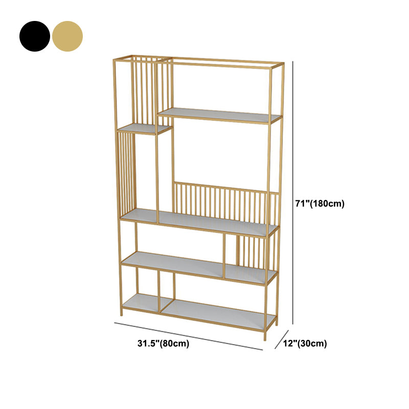 Nordic Metal Storage Bookshelf Rectangle Bookcase for Home Office Clearhalo 'Bookcases' 'furn' 'furn_bookcases' 'Furniture' 'Office Furniture' 5390034