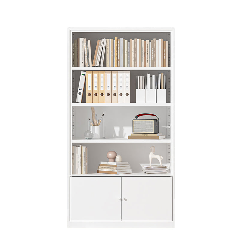 Closed Standard Bookshelf Modern Door Home Study Living Room Bookcase 31.5"L x 12.9"W x 59"H White Clearhalo 'Bookcases' 'furn' 'furn_bookcases' 'Furniture' 'Office Furniture' 5390038