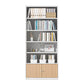 Closed Standard Bookshelf Modern Door Home Study Living Room Bookcase 31.5"L x 12.9"W x 70.9"H White-Yellow Clearhalo 'Bookcases' 'furn' 'furn_bookcases' 'Furniture' 'Office Furniture' 5390046