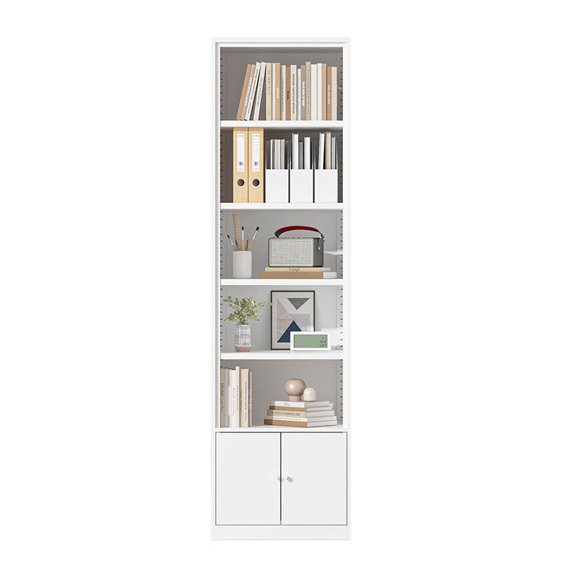 Closed Standard Bookshelf Modern Door Home Study Living Room Bookcase 19.7"L x 12.9"W x 70.9"H White Clearhalo 'Bookcases' 'furn' 'furn_bookcases' 'Furniture' 'Office Furniture' 5390056