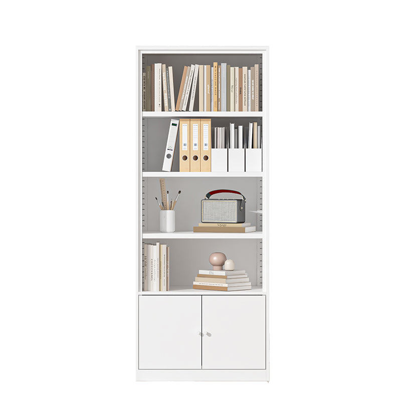 Closed Standard Bookshelf Modern Door Home Study Living Room Bookcase 23.6"L x 12.9"W x 59"H White Clearhalo 'Bookcases' 'furn' 'furn_bookcases' 'Furniture' 'Office Furniture' 5390064