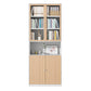Closed Standard Bookshelf Modern Door Home Study Living Room Bookcase 31.5"L x 12.9"W x 78.7"H White-Yellow Clearhalo 'Bookcases' 'furn' 'furn_bookcases' 'Furniture' 'Office Furniture' 5390072