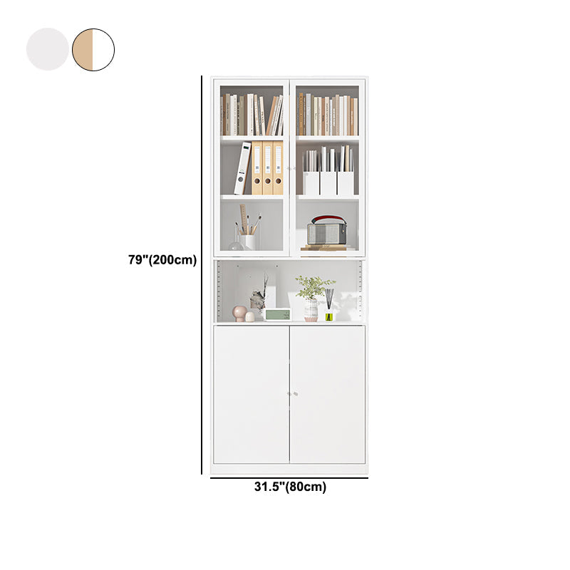 Closed Standard Bookshelf Modern Door Home Study Living Room Bookcase Clearhalo 'Bookcases' 'furn' 'furn_bookcases' 'Furniture' 'Office Furniture' 5390080