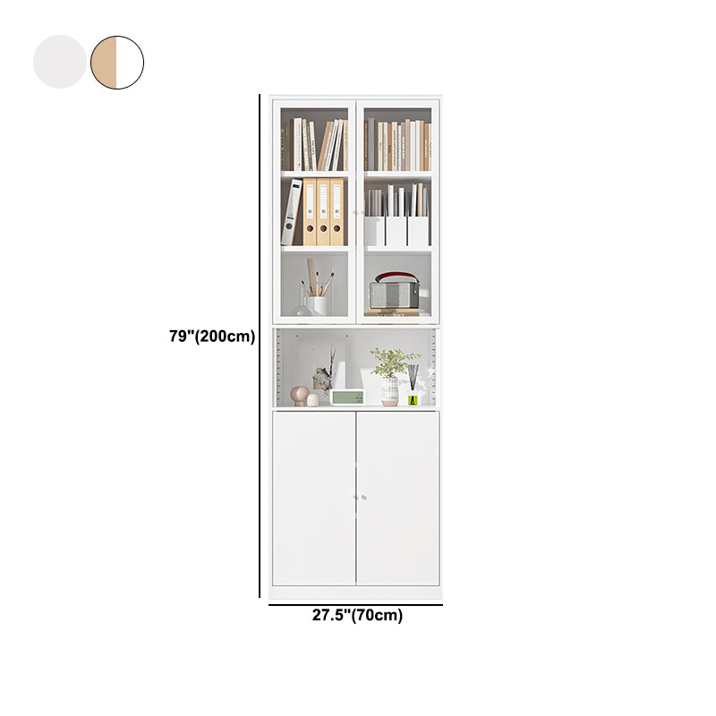 Closed Standard Bookshelf Modern Door Home Study Living Room Bookcase Clearhalo 'Bookcases' 'furn' 'furn_bookcases' 'Furniture' 'Office Furniture' 5390081
