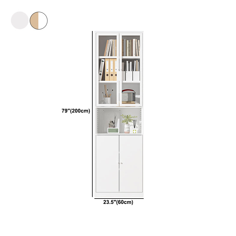 Closed Standard Bookshelf Modern Door Home Study Living Room Bookcase Clearhalo 'Bookcases' 'furn' 'furn_bookcases' 'Furniture' 'Office Furniture' 5390082