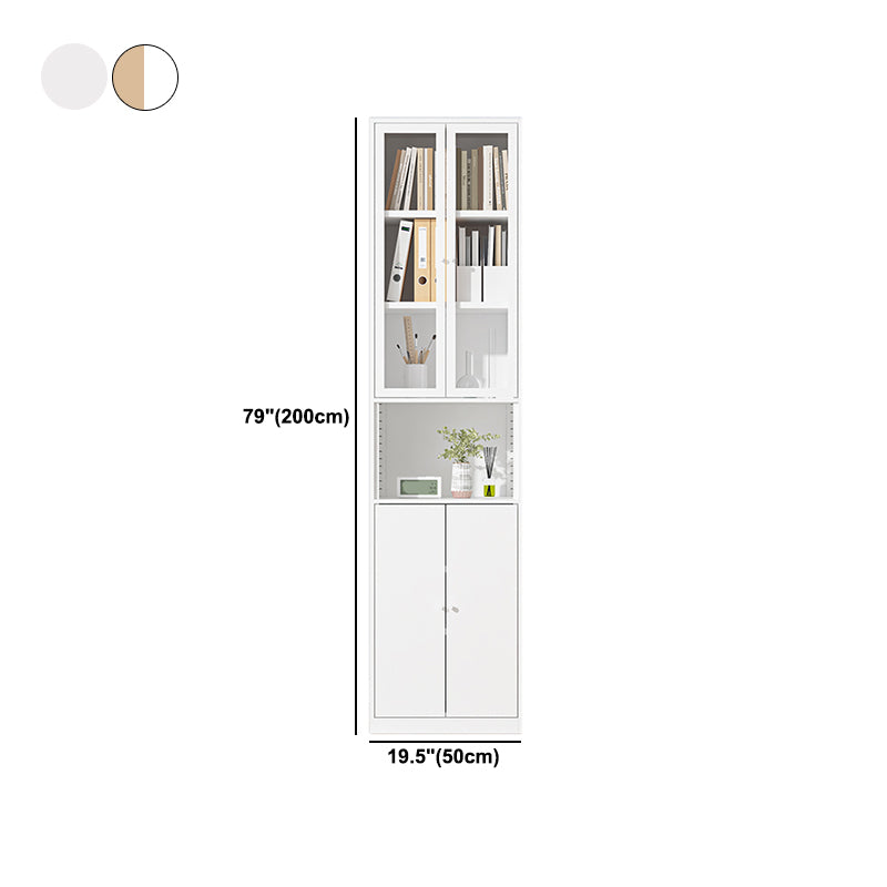 Closed Standard Bookshelf Modern Door Home Study Living Room Bookcase Clearhalo 'Bookcases' 'furn' 'furn_bookcases' 'Furniture' 'Office Furniture' 5390083