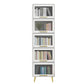 Modern Engineered Wood Bookcase, Door Bookshelf for Any Room, 12" W