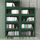Modern Engineered Wood Bookcase, Door Bookshelf for Any Room, 12" W
