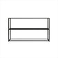 Metal Open Back Bookcase Industrial Etagere Storage Bookshelf