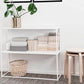 Metal Open Back Bookcase Industrial Etagere Storage Bookshelf