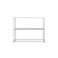 Metal Open Back Bookcase Industrial Etagere Storage Bookshelf