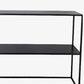 Metal Open Back Bookcase Industrial Etagere Storage Bookshelf