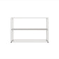 Metal Open Back Bookcase Industrial Etagere Storage Bookshelf