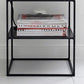 Metal Open Back Bookcase Industrial Etagere Storage Bookshelf