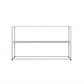 Metal Open Back Bookcase Industrial Etagere Storage Bookshelf