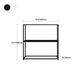 Metal Open Back Bookcase Industrial Etagere Storage Bookshelf