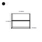 Metal Open Back Bookcase Industrial Etagere Storage Bookshelf