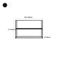 Metal Open Back Bookcase Industrial Etagere Storage Bookshelf