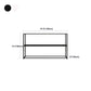 Metal Open Back Bookcase Industrial Etagere Storage Bookshelf