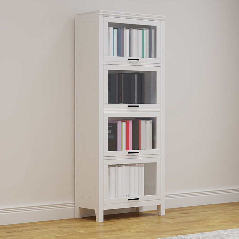 Modern Solid Wood Bookcase, Door Bookshelf for Any Room, 24" L X 12" W