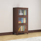 Modern Solid Wood Bookcase, Door Bookshelf for Any Room, 24" L X 12" W