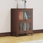 Modern Solid Wood Bookcase, Door Bookshelf for Any Room, 24" L X 12" W