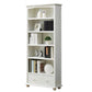 Scandinavian Wood Bookshelf Home Office Closed Back Bookcase 31.5"L x 11.8"W x 70.9"H White 1 Clearhalo 'Bookcases' 'furn' 'furn_bookcases' 'Furniture' 'Office Furniture' 5390161