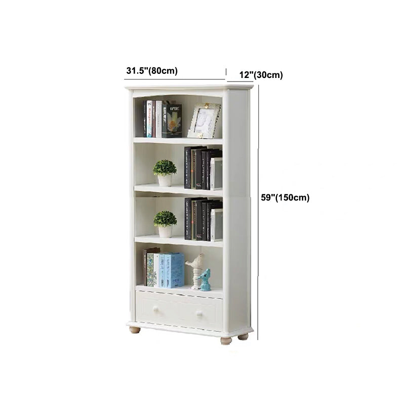 Scandinavian Wood Bookshelf Home Office Closed Back Bookcase Clearhalo 'Bookcases' 'furn' 'furn_bookcases' 'Furniture' 'Office Furniture' 5390197