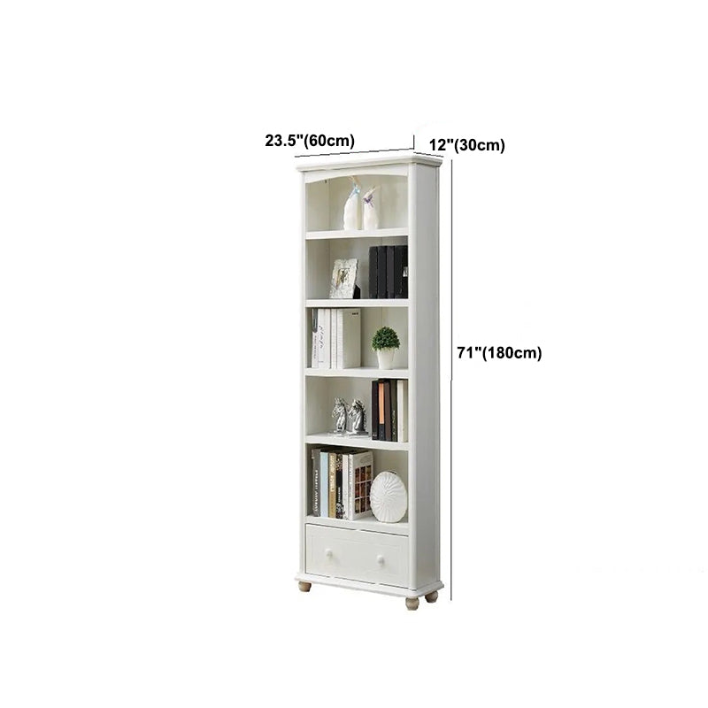 Scandinavian Wood Bookshelf Home Office Closed Back Bookcase Clearhalo 'Bookcases' 'furn' 'furn_bookcases' 'Furniture' 'Office Furniture' 5390199