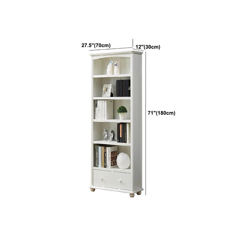 Scandinavian Wood Bookshelf Home Office Closed Back Bookcase Clearhalo 'Bookcases' 'furn' 'furn_bookcases' 'Furniture' 'Office Furniture' 5390202