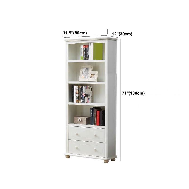 Scandinavian Wood Bookshelf Home Office Closed Back Bookcase Clearhalo 'Bookcases' 'furn' 'furn_bookcases' 'Furniture' 'Office Furniture' 5390204