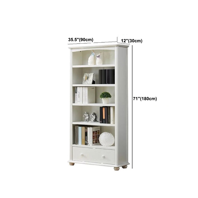 Scandinavian Wood Bookshelf Home Office Closed Back Bookcase Clearhalo 'Bookcases' 'furn' 'furn_bookcases' 'Furniture' 'Office Furniture' 5390206
