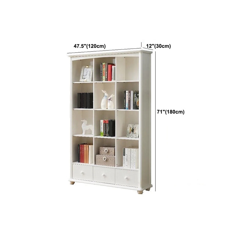 Scandinavian Wood Bookshelf Home Office Closed Back Bookcase Clearhalo 'Bookcases' 'furn' 'furn_bookcases' 'Furniture' 'Office Furniture' 5390208