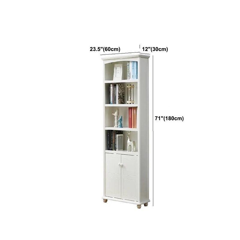 Scandinavian Wood Bookshelf Home Office Closed Back Bookcase Clearhalo 'Bookcases' 'furn' 'furn_bookcases' 'Furniture' 'Office Furniture' 5390209