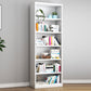 Modern Iron Bookcase, Geometric Bookshelf for Any Room, 13" W 21.7"L x 13"W x 70.9"H White Clearhalo 'Bookcases' 'furn' 'furn_bookcases' 'Furniture' 'Office Furniture' 5390217